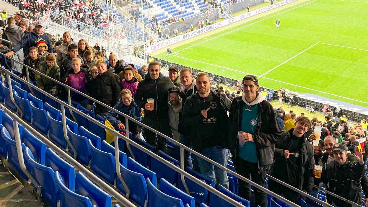 Der FVH beim Länderspiel in Sinsheim